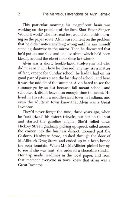 The Marvelous Inventions of Alvin Fernald