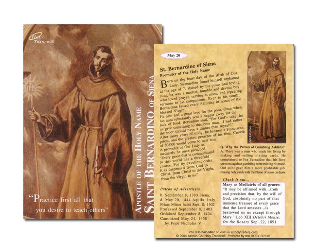 Holy Traders Set No. 4 Saint Trading Cards