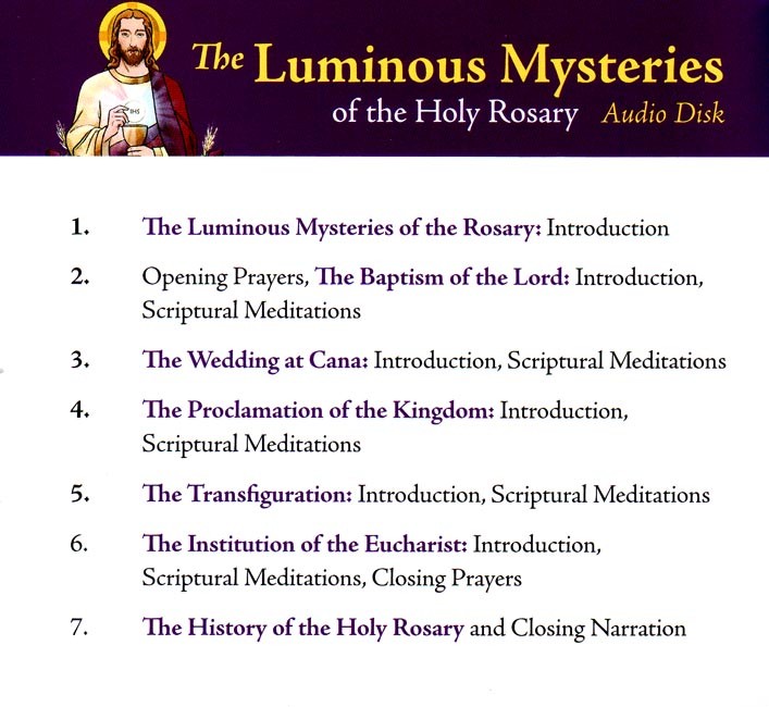 Holy Heroes CD: The Luminous Mysteries