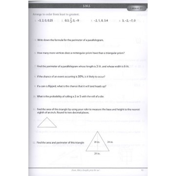 Math 7 Practice Problems Workbook