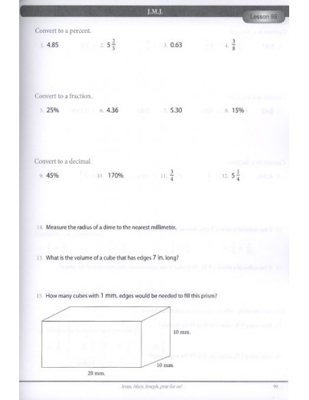 Math 7 Practice Problems Workbook