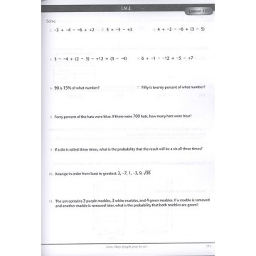Math 7 Practice Problems Workbook