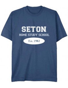 Seton T-Shirt: Est. 1982 Indigo Blue - Adult Large