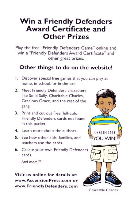 Friendly Defenders Catholic Flash Cards