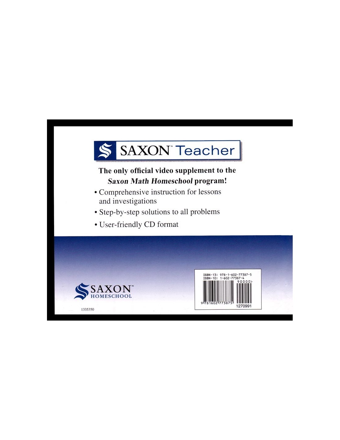 Saxon teacher math 54 3rd edition
