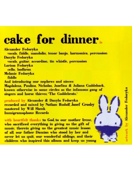 Cake for Dinner (Children's CD)