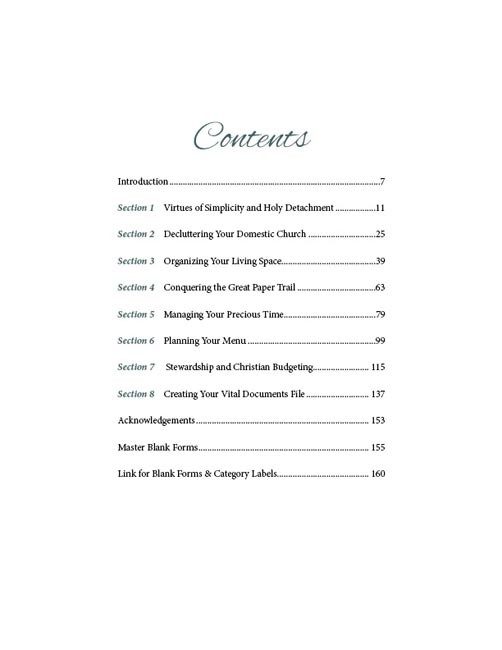 Simplifying Your Domestic Church