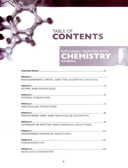 Exploring Creation with Chemistry Solutions Manual (3rd Ed.)