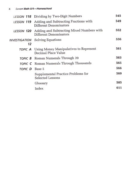 Saxon 54 (Homeschool, 3rd edition) Text