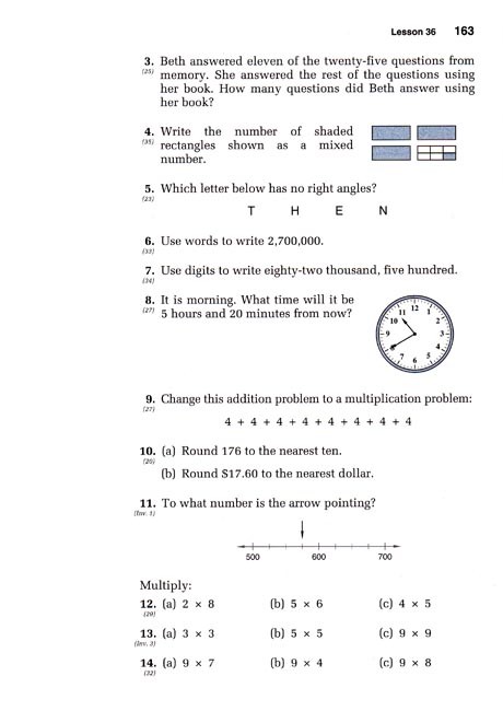 Saxon 54 (Homeschool, 3rd edition) Text
