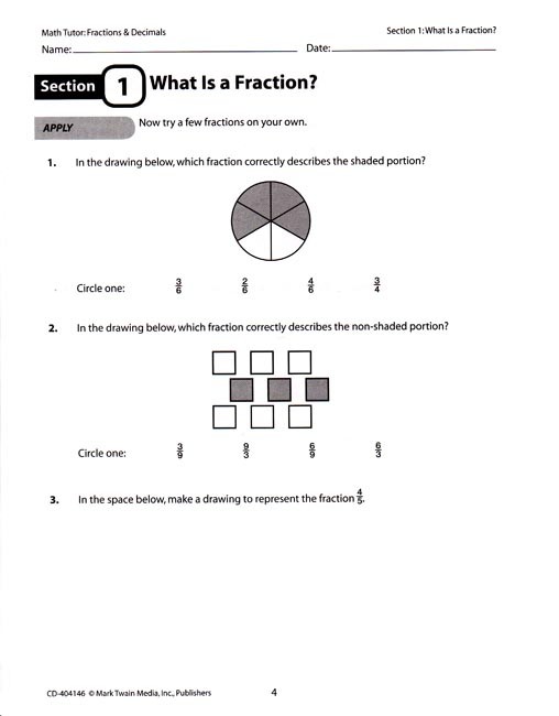 Math Tutor: Fractions and Decimals