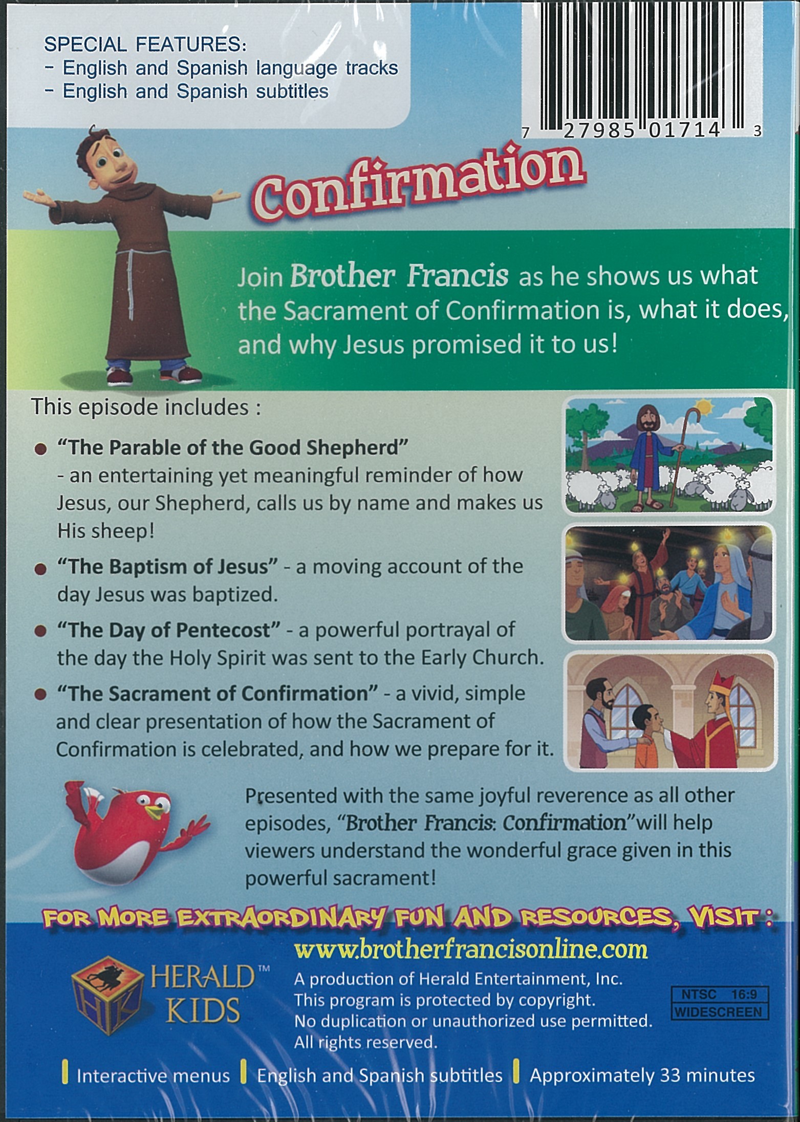 Brother Francis DVD: Confirmation