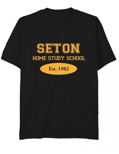 Seton T-Shirt: Est. 1982 Black - Adult Med.