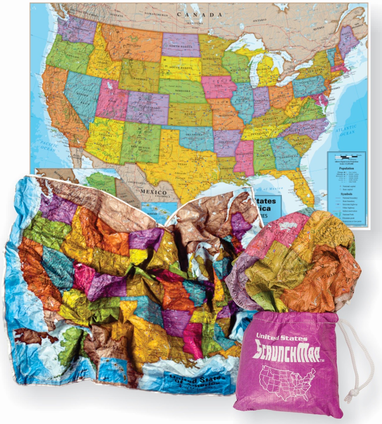 ScrunchMap of the United States