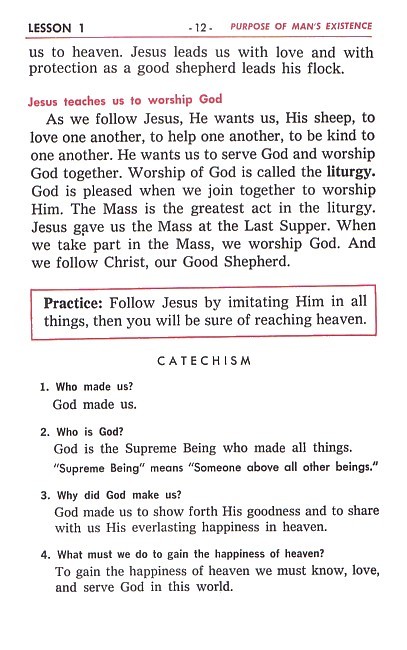 Baltimore Catechism No. 1 (Grades 4-5)