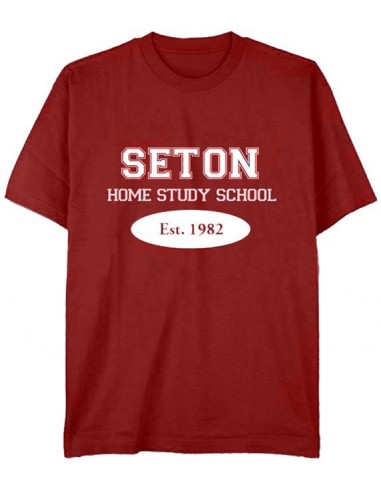 Seton T-Shirt: Est. 1982 Cardinal Red -Youth Large