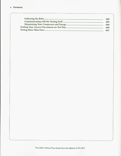 The Official ACT Prep Guide