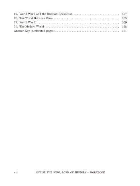 Christ the King, Lord of History Workbook and Study Guide