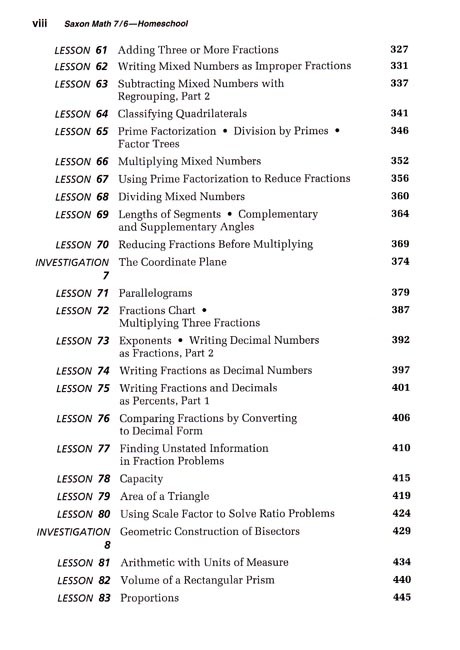 Saxon 76 (Homeschool, 4th edition) Text