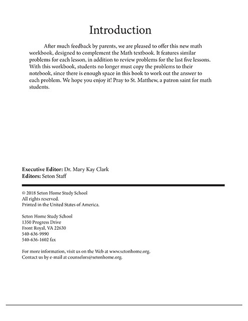 Math 8 Practice Problems Workbook