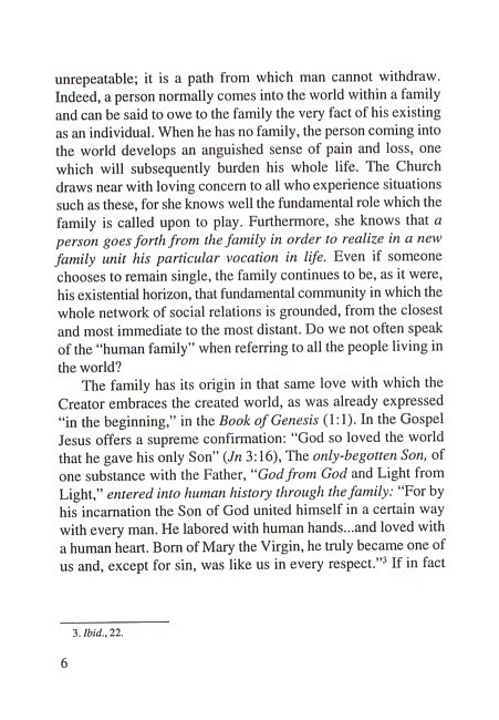 Letter to Families (Papal Document)