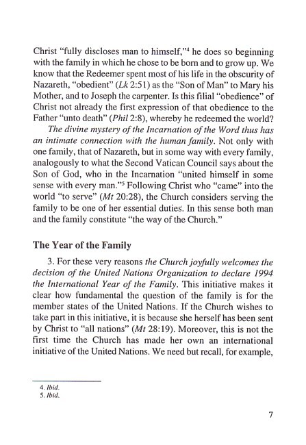 Letter to Families (Papal Document)
