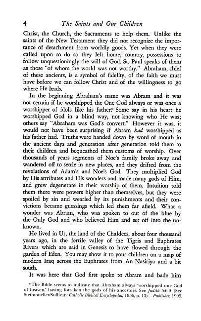 Saints and Our Children, The