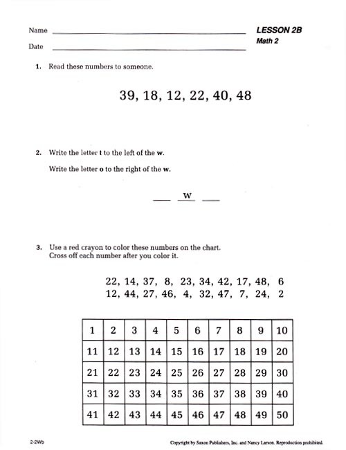Saxon Math 2 Teacher's Manual