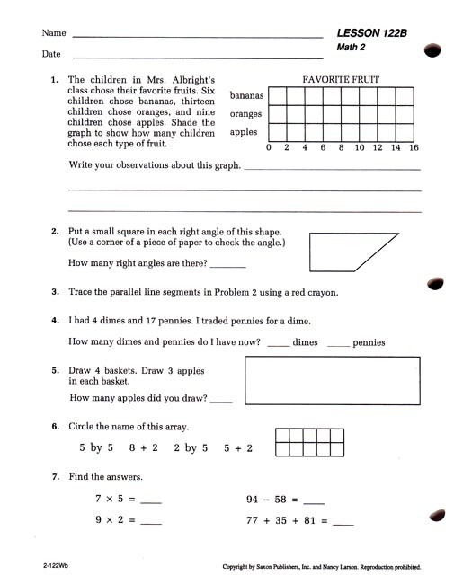 Saxon Math 2 Teacher's Manual