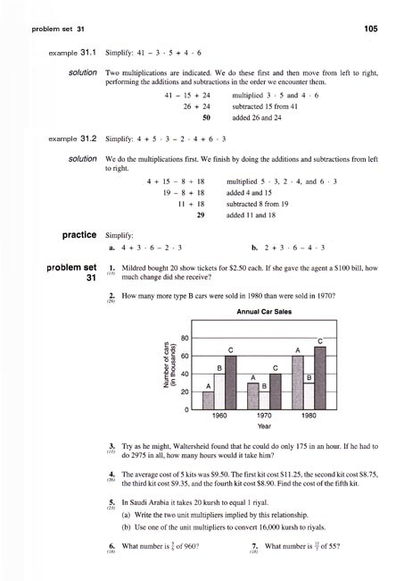 Saxon Algebra 1/2 (3rd edition) Text