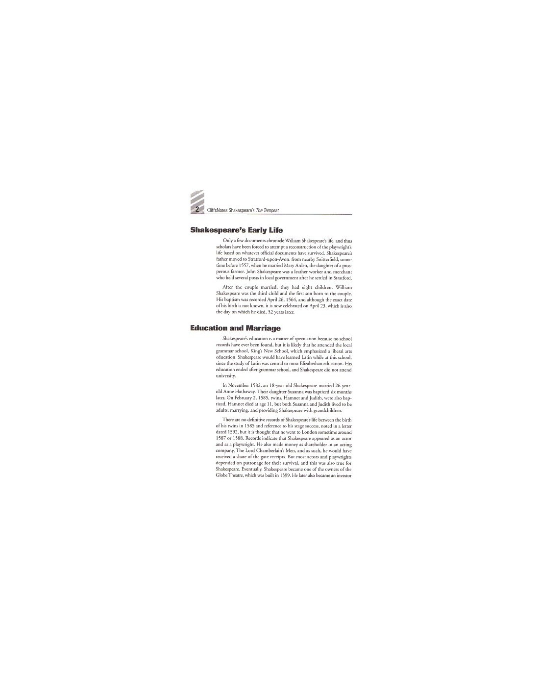 Cliffs Notes for The Tempest