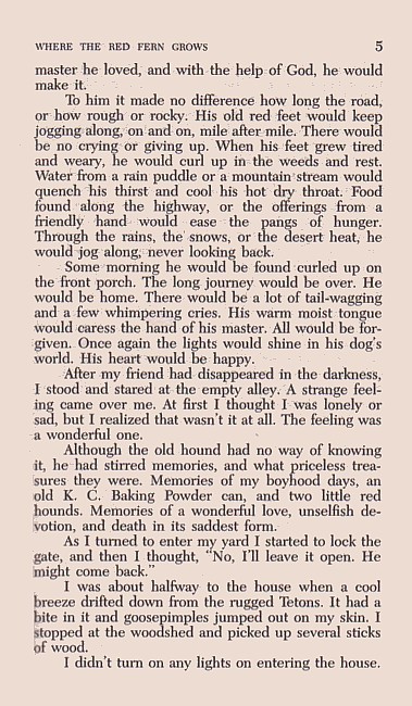 Where the Red Fern Grows