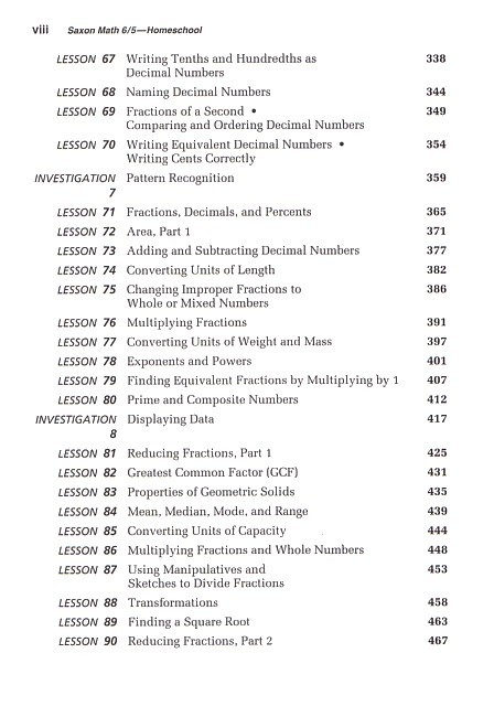 Saxon 65 (Homeschool, 3rd edition) Text