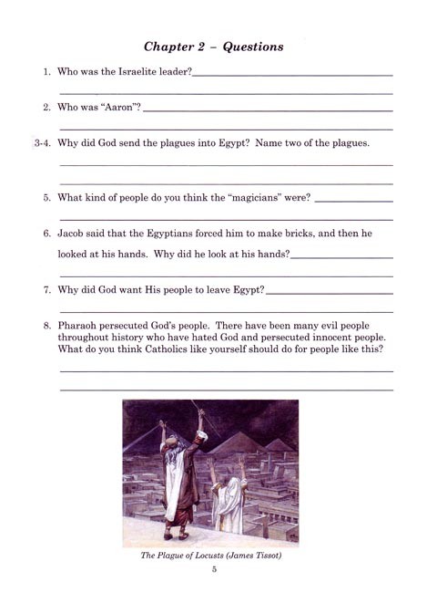 Reading 5 for Young Catholics Comprehension (key in book)