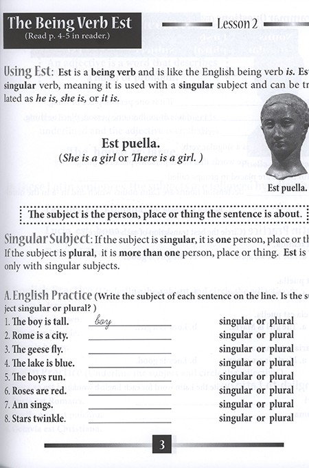 Little Latin Readers: Liber Primus Workbook