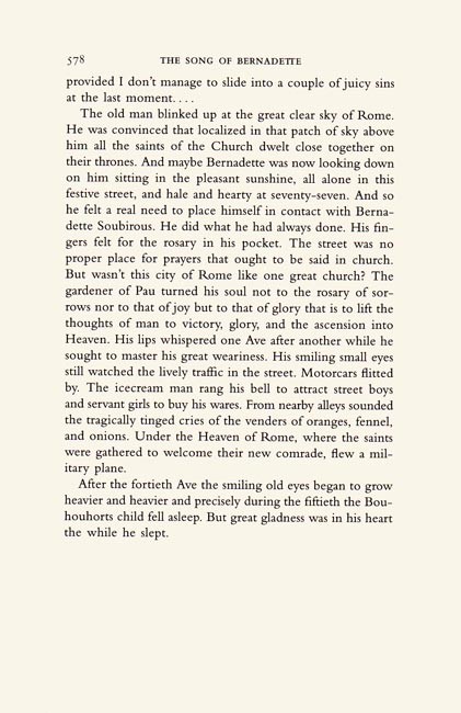 The Song of Bernadette (book)