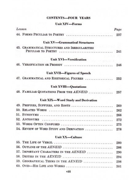 Review Text in Latin 3 & 4 Years