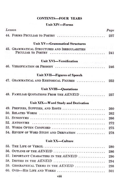 Review Text in Latin 3 & 4 Years