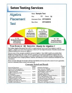 Algebra Placement Test