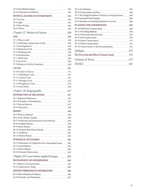 Biology - A Search for Order Text
