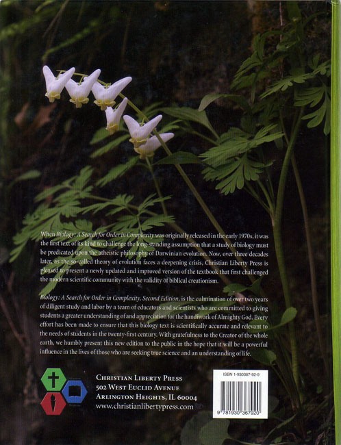 Biology - A Search for Order Text