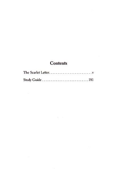 The Scarlet Letter with Study Guide