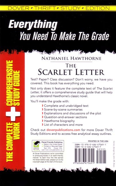 The Scarlet Letter with Study Guide