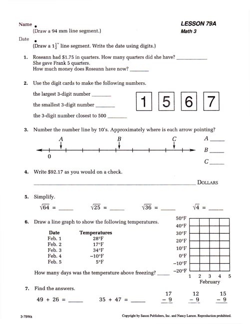 Saxon Math 3 Teacher's Manual