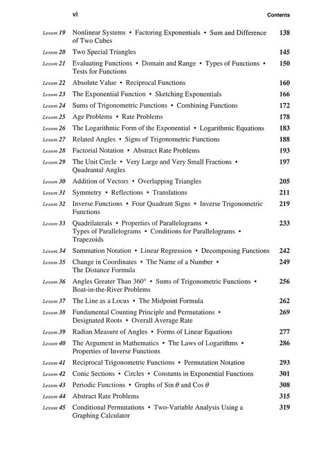 Saxon Advanced Math (2nd edition) Text