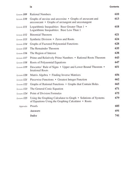 Saxon Advanced Math (2nd edition) Text