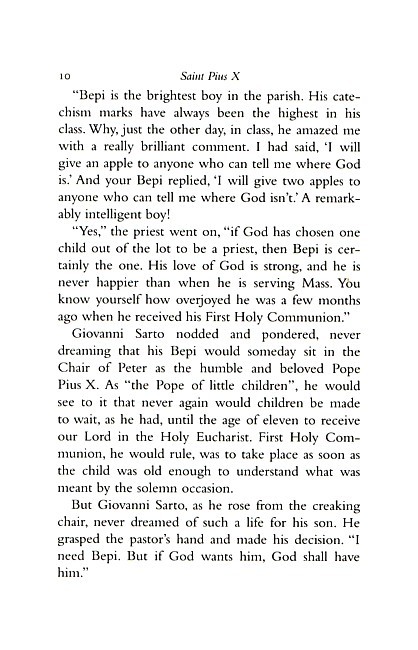 St. Pius X: The Farm Boy Who Became Pope