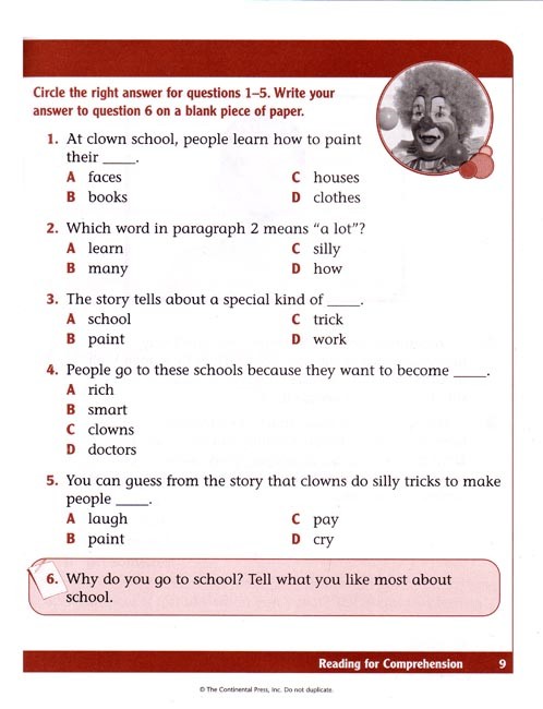 Reading for Comprehension B