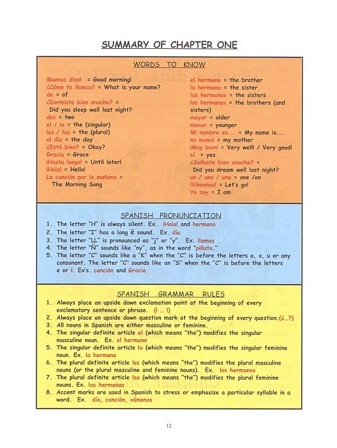 Learn Spanish with Grace (Grades 2-8)