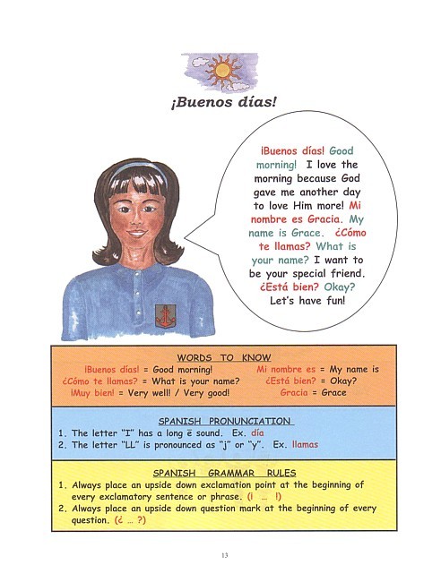 Learn Spanish with Grace (Grades 2-8)